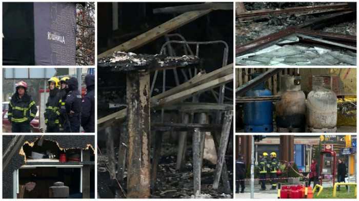 Dan nakon velikog požara na Novom Beogradu - od restorana ostala samo konstrukcija, sve izgorelo do temelja