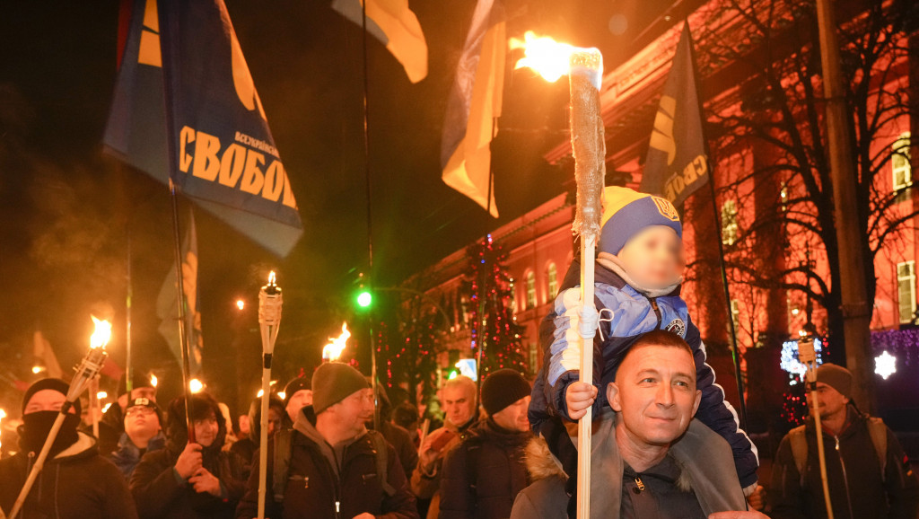 Bakljada nacionalista u Kijevu povodom 113. godišnjice rođenja Stepana Bandere