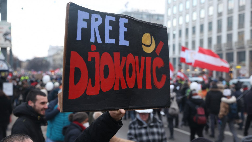 U bečke proteste "upetljalo" se i ime Novaka Đokovića:  Hiljade ljudi na ulicama austrijske prestonice