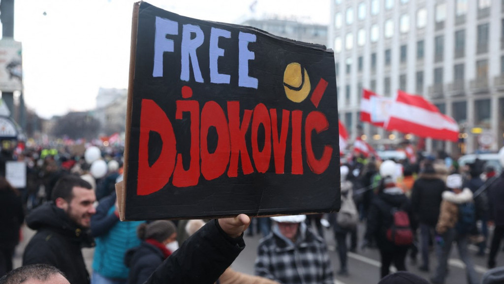 U bečke proteste "upetljalo" se i ime Novaka Đokovića:  Hiljade ljudi na ulicama austrijske prestonice