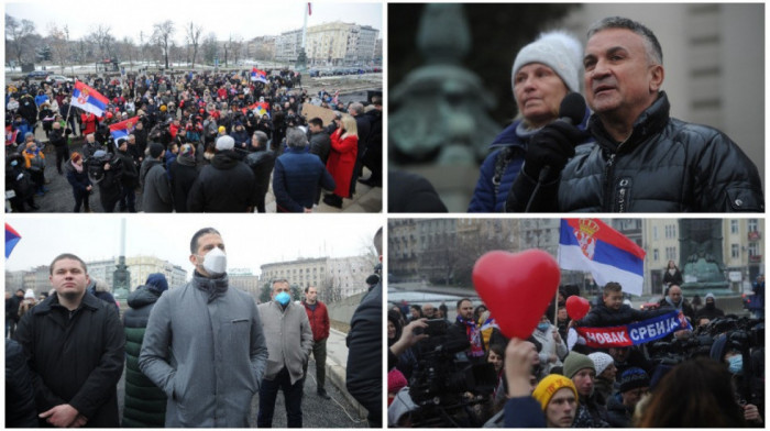 Četvrti dan protesta ispred Skupštine: Porodica Đoković o uslovima u objektu u kome Novak boravi