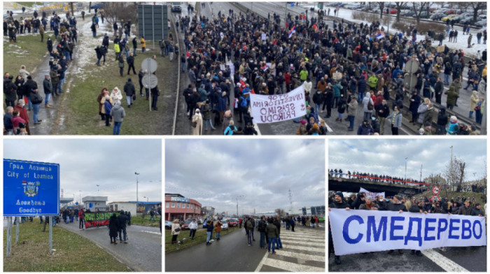 Novi protest građana zbog Rio Tinta: Okončane blokade, uspostavljen saobraćaj kod Sava centra i na prelazu Trbušnica