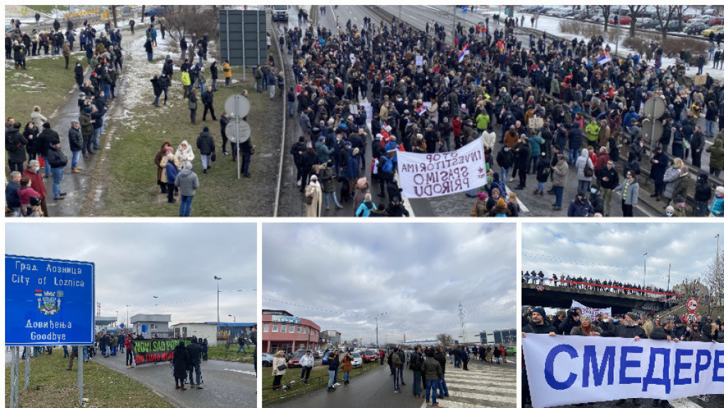 Novi protest građana zbog Rio Tinta: Okončane blokade, uspostavljen saobraćaj kod Sava centra i na prelazu Trbušnica