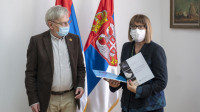 Digitalna kopija Miroslavljevog jevanđelja uručena ministarki Maji Gojković