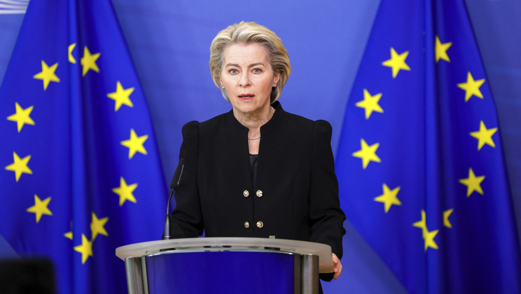 Fon der Lajen: EU će odgovoriti sankcijama u slučaju napada na Ukrajinu