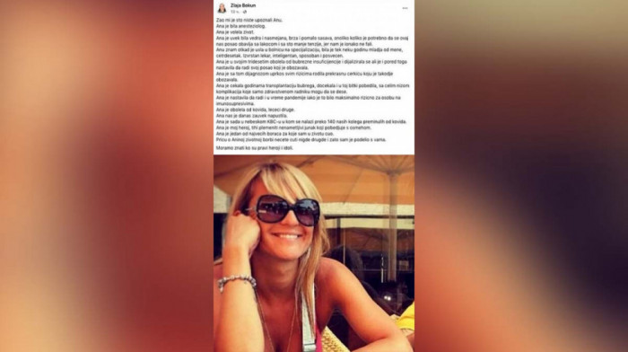 Doktorka Ana Čopoda (41) izgubila bitku sa koronom: "Obolela je od kovida lečeći druge i sad nas je zauvek napustila"