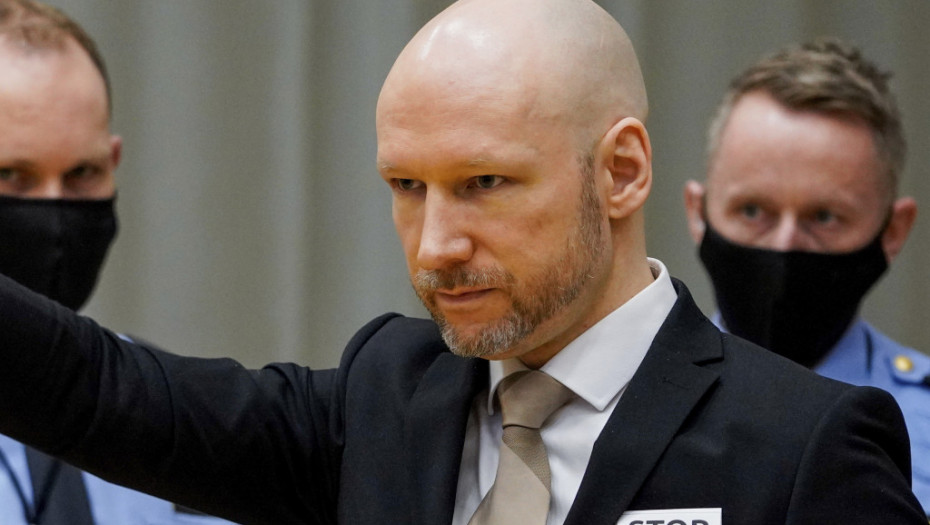 Osuđeni masovni ubica Brejvik tuži Norvešku zbog kršenja svojih ljudskih prava