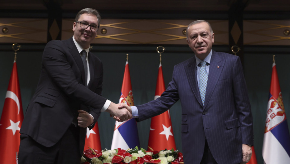 Erdogan se zahvalio Vučiću na poseti:  Nastavićemo da unapređujemo naše odnose sa Srbijom