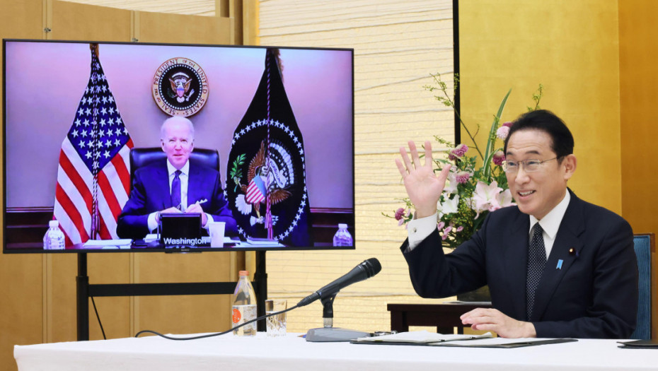 "Povećanje tenzija u Pacifiku": Bajden sa premijerom Japana o situaciji u Kini