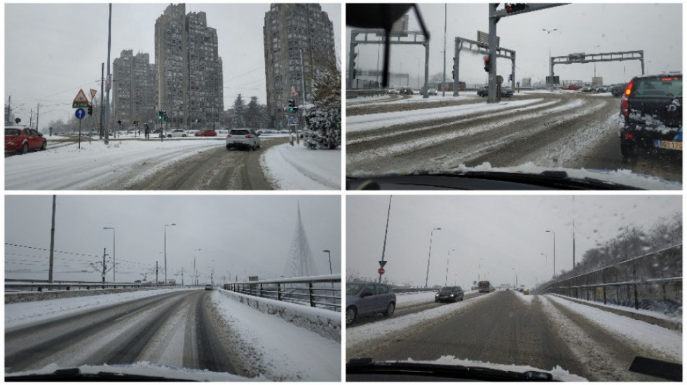 Kolaps na ulicama u Beogradu zbog snega, nekoliko saobraćajnih nesreća, skraćeno desetak linija gradskog prevoza