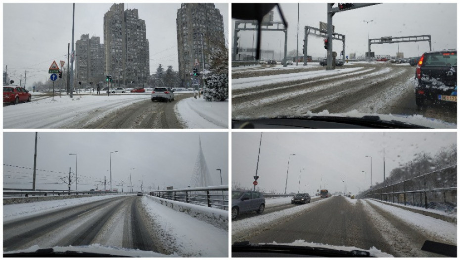 Kolaps na ulicama u Beogradu zbog snega, nekoliko saobraćajnih nesreća, skraćeno desetak linija gradskog prevoza