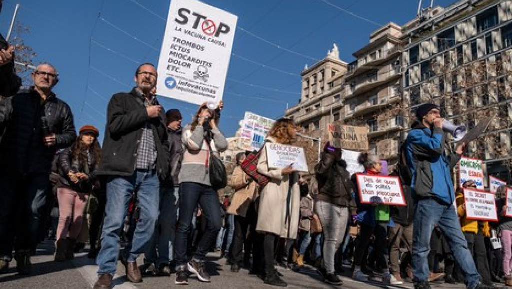 Barselona: Protest protiv ograničenja uvedenih zbog pandemije koronavirusa