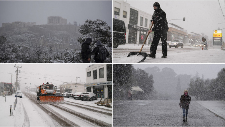 Dramatična noć zbog snega u Grčkoj, vozači satima zarobljeni na auto-putu, brojne oblasti ostale bez struje