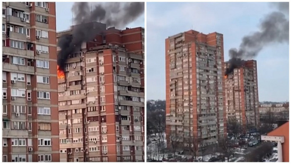 Lokalizovan požar u soliteru na Novom Beogradu, vatrogasci spasili jednu osobu