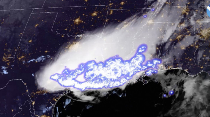 Najduži zabeležen bljesak: Megamunja od skoro 800 kilometara sevala od Teksasa do Misisipija