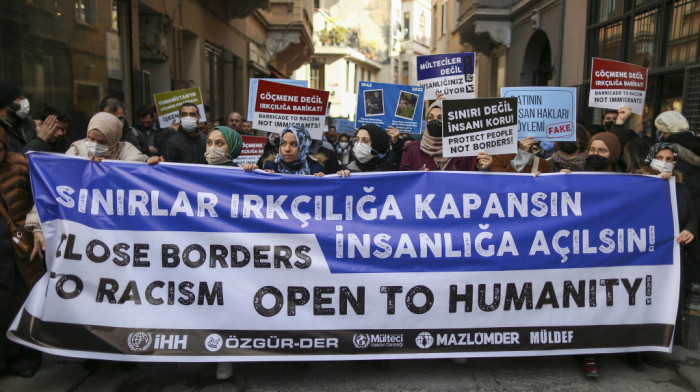 Demonstracije u Istanbulu: Protest ispred konzulata Grčke zbog smrti izbeglica