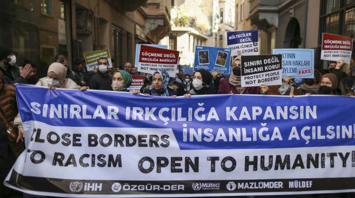 Demonstracije u Istanbulu: Protest ispred konzulata Grčke zbog smrti izbeglica