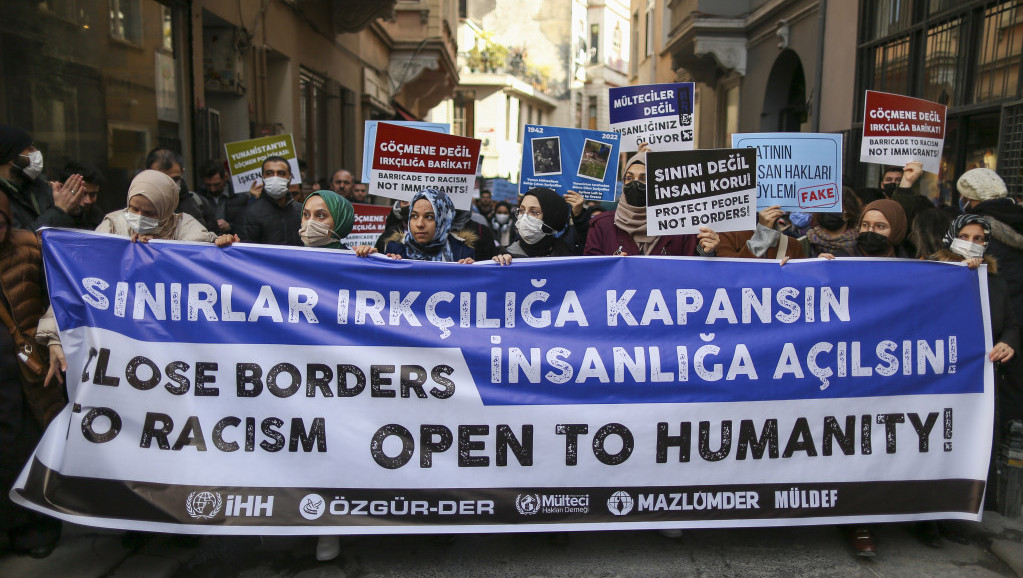 Demonstracije u Istanbulu: Protest ispred konzulata Grčke zbog smrti izbeglica