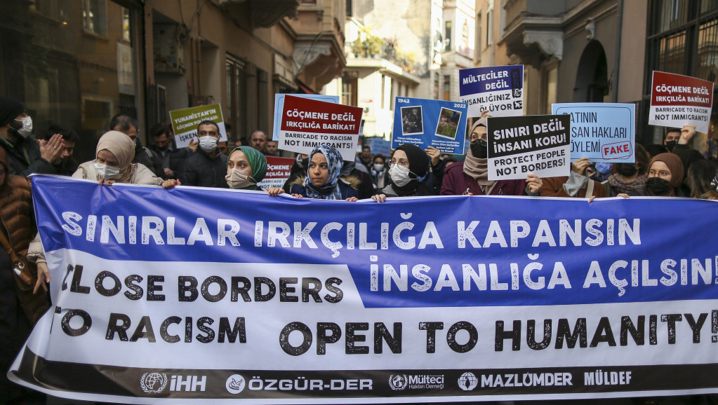 Demonstracije u Istanbulu: Protest ispred konzulata Grčke zbog smrti izbeglica