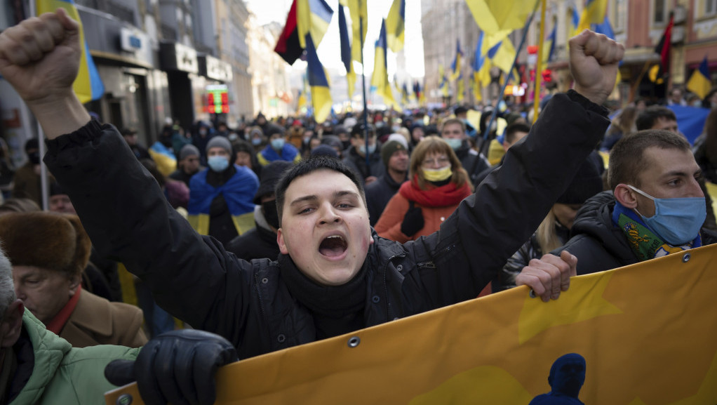 "Harkov je Ukrajina": Više hiljada demonstranata na antiruskom protestu