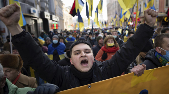 "Harkov je Ukrajina": Više hiljada demonstranata na antiruskom protestu