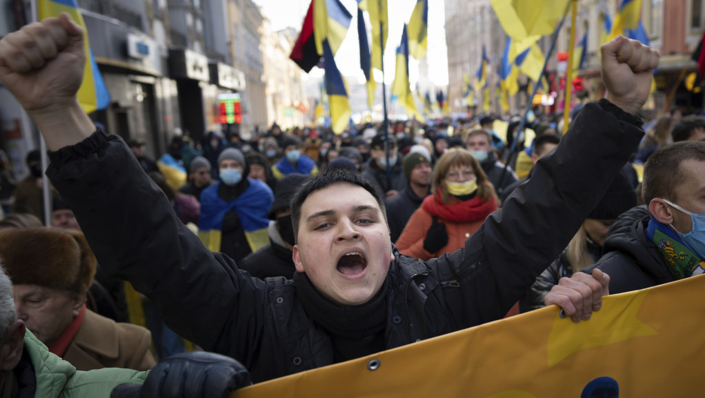 "Harkov je Ukrajina": Više hiljada demonstranata na antiruskom protestu