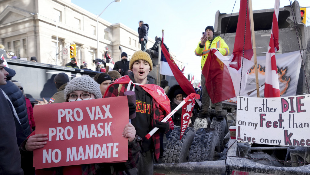 Kanada na nogama: Vanredna situacija u Otavi zbog demonstracija, centar grada danima paralisan