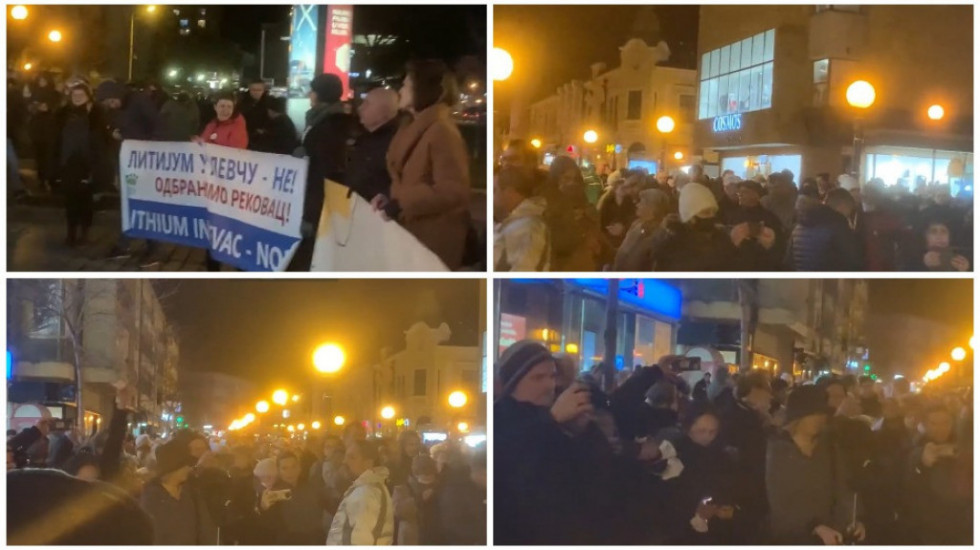 Održan protest incijative "Kreni promeni" u Kragujevcu, okupljeni zahtevali zabranu eksploatacije litijuma i bora