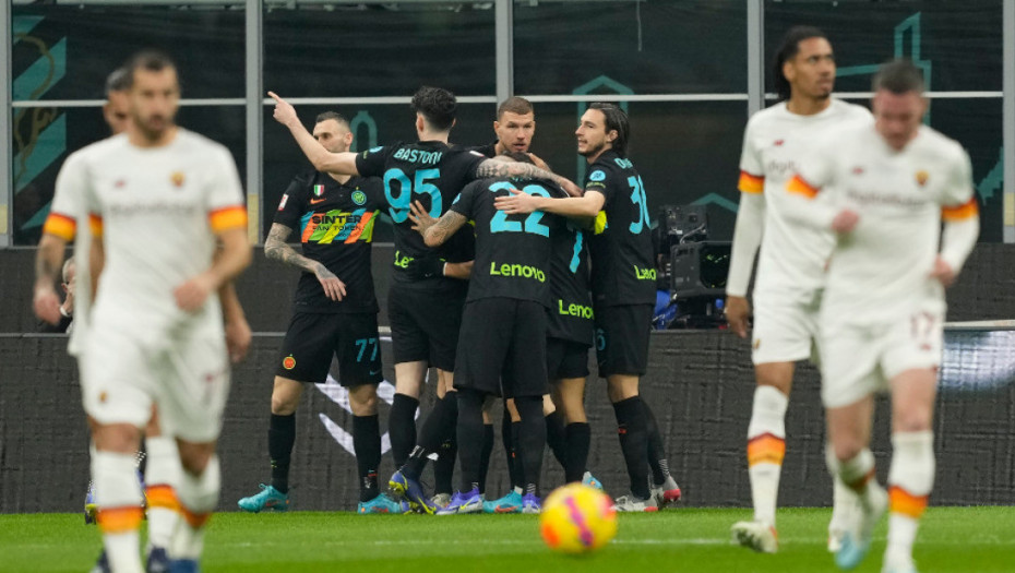 Inter preko Rome do polufinala Kupa Italije