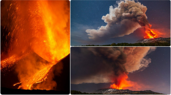 Proradio najaktivniji vulkan u Evropi: Erupcija lave obasjala nebo iznad Sicilije