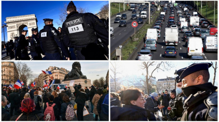 Na ulicama u Parizu više od 7.000 policajaca, upotrebljen suzavac protiv demonstranata na Jelisejskim poljima