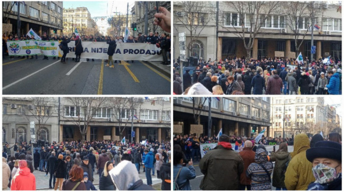 Protest u Beogradu, demonstranti traže zabranu eksploatacije litijuma i bora