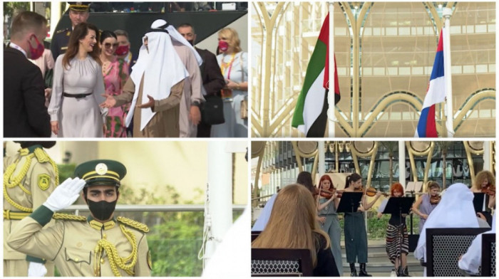 Euronews Srbija u Dubaiju: Dan državnosti u Al Vasl kupoli obležen uz intoniranje himne, podignuta zastava Srbije