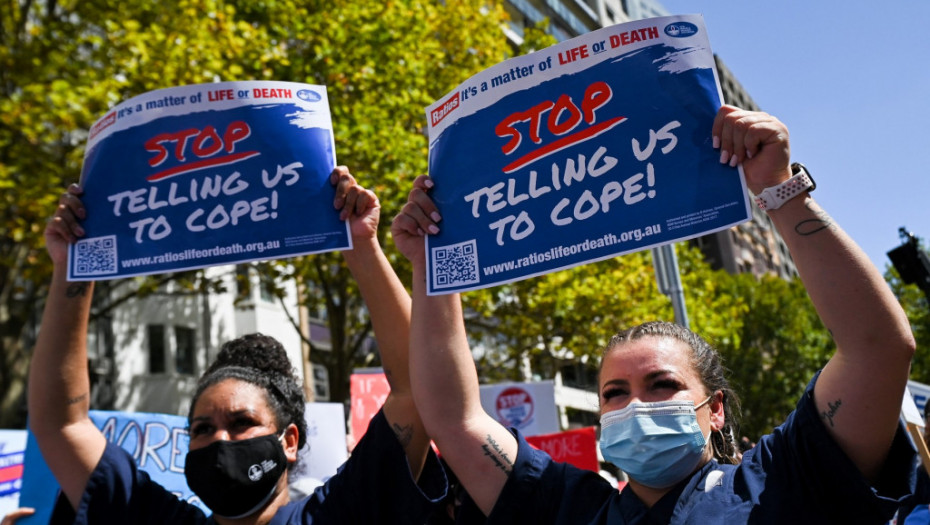 Strajk medicinskih sestara u Australiji zbog manjka osoblja i niskih plata
