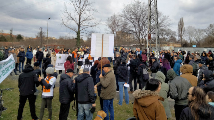 "Gradite ga na drugom mestu": Ekološki aktivisti u Novom Sadu protestovali zbog podizanja četvrtog mosta na Dunavu