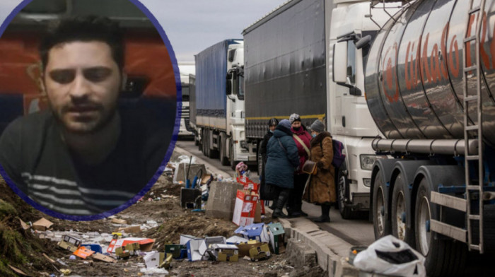 Vozač kamiona koji je već šesti dan na granici Ukrajine i Poljske: Ostajemo bez goriva, nećemo moći ni da se grejemo