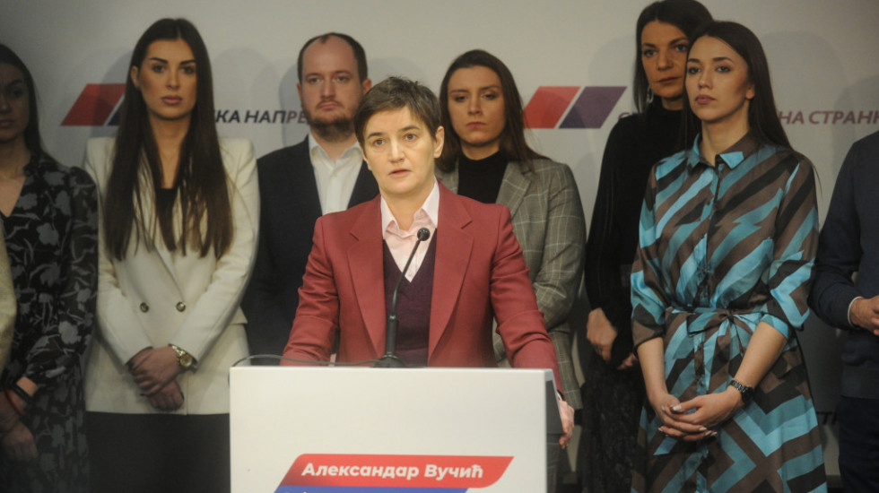 SNS danas počinje konsultacije o novoj vladi, Brnabić: Očekujem da za osam dana bude poznato ime mandatara