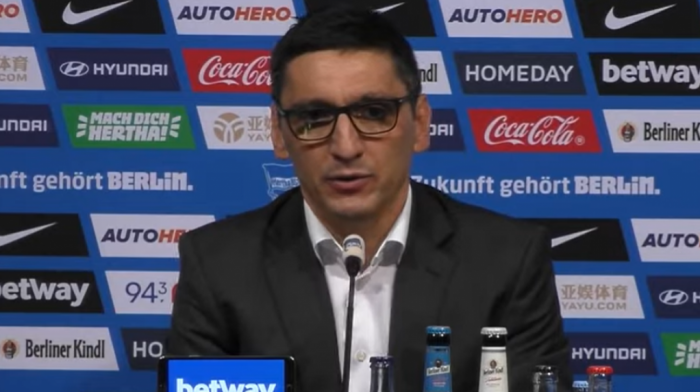 Tajfun Korkut nije više trener Herte: Bobić ga smenio posle pet uzastopnih poraza