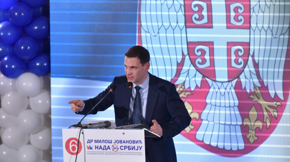 Jovanović: Koalicija NADA ponudila konkretna rešenja problema