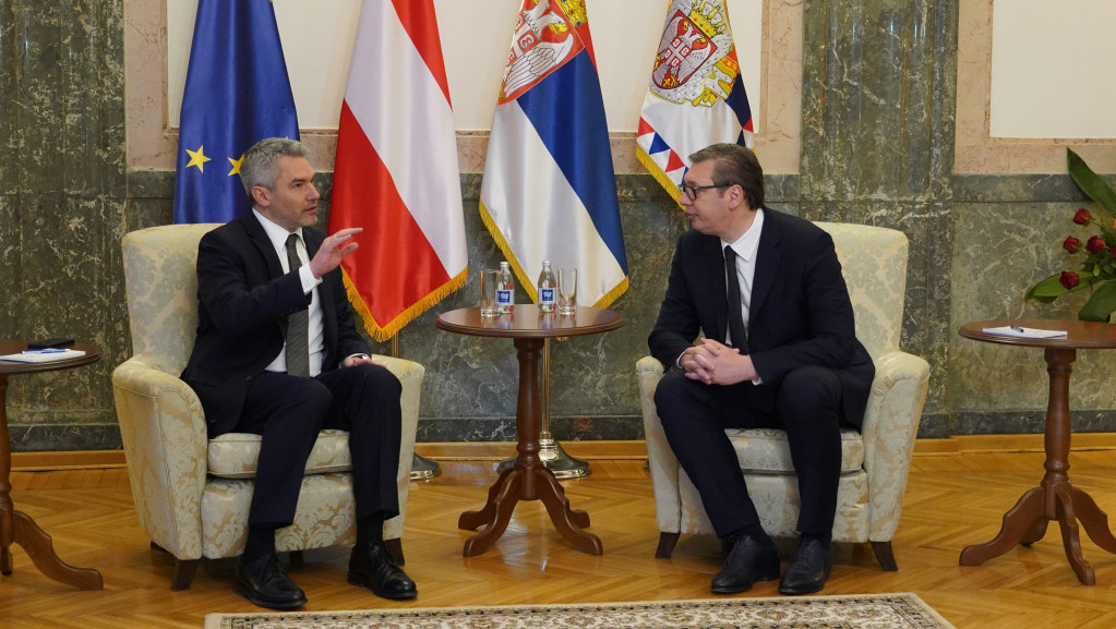 Vučić sa Nehamerom: Cenimo angažovanje Austrije za proširenje EU i podršku evropskom putu Srbije