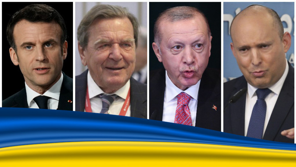 Širi se lista mogućih posrednika: Makron, Šreder, Erdogan i Benet traže "uske koridore" za pregovore Rusije i Ukrajine