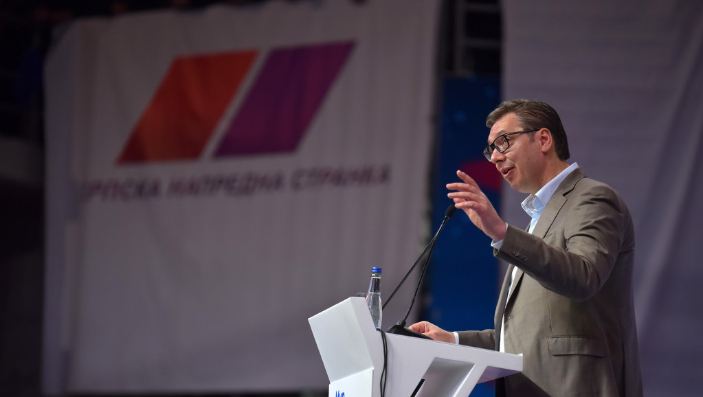 Vučić na predizbornom skupu u Nišu: U junu početak izgradnje brze pruge