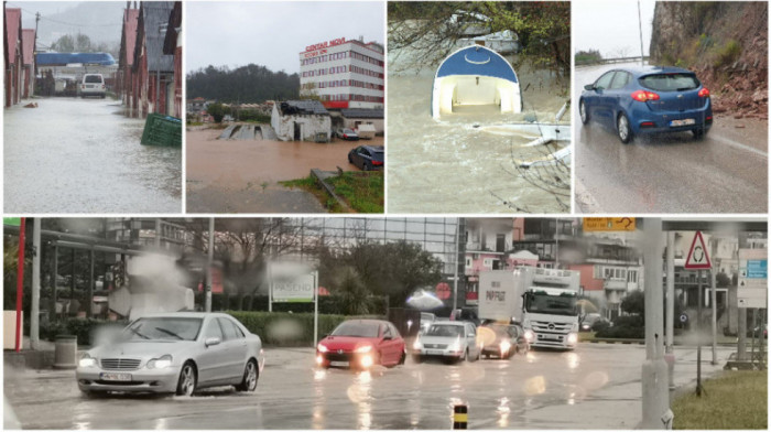Obilne padavine u Herceg Novom, za kratko vreme palo do 170 litara kiše po metru kvadratnom