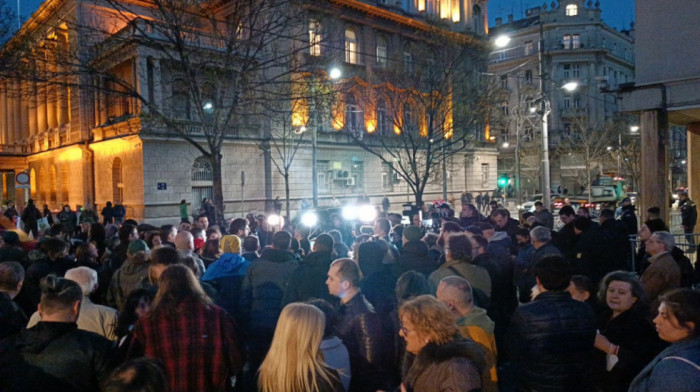 Protest Ekološkog ustanka i Skupštine slobodne Srbije ispred RIK-a, saobraćaj bio blokiran