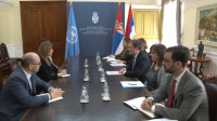 Selaković sa šeficom Misije UN na KiM: Srbija će insistirati na poštovanju Rezolucije 1244