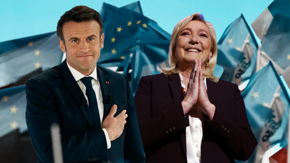 Makron i Le Pen u drugom krugu predsedničkih izbora: Ankete predviđaju tesnu borbu, Melanšonovi glasači ključni