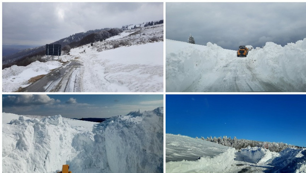 Putevi Srbije: Golija pod snegom u aprilu, ekipe putara na terenu (VIDEO)