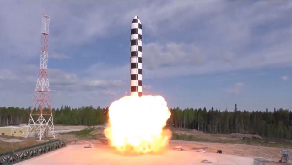 Ministarstvo odbrane Rusije: Uspešan test interkontinentalne balističke rakete RS28-Sarmat