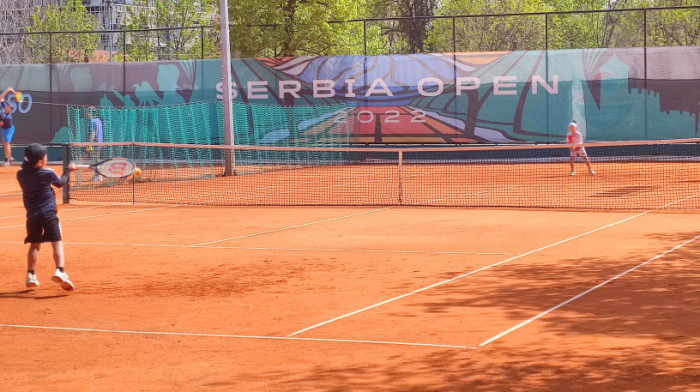 Đokovići podigli atmosferu na Serbia openu: Novak i Stefan sparingovali na treningu