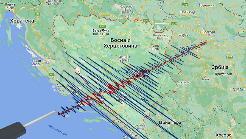 Zemljotres jačine 3,5 stepeni Rihtera pogodio Hercegovinu